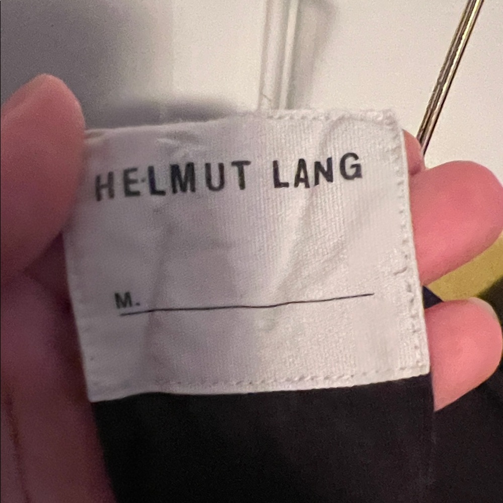 Helmut Lang Black Long Sleeve Tee with Graphic Detail - Picture 2 of 4